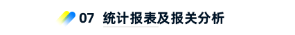 7、统计报表及报关分析 